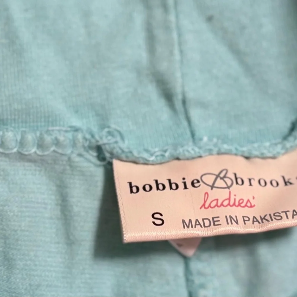 Bobbie Brooks Light Blue High-Waisted Sleep Shorts - Picture 4 of 6
